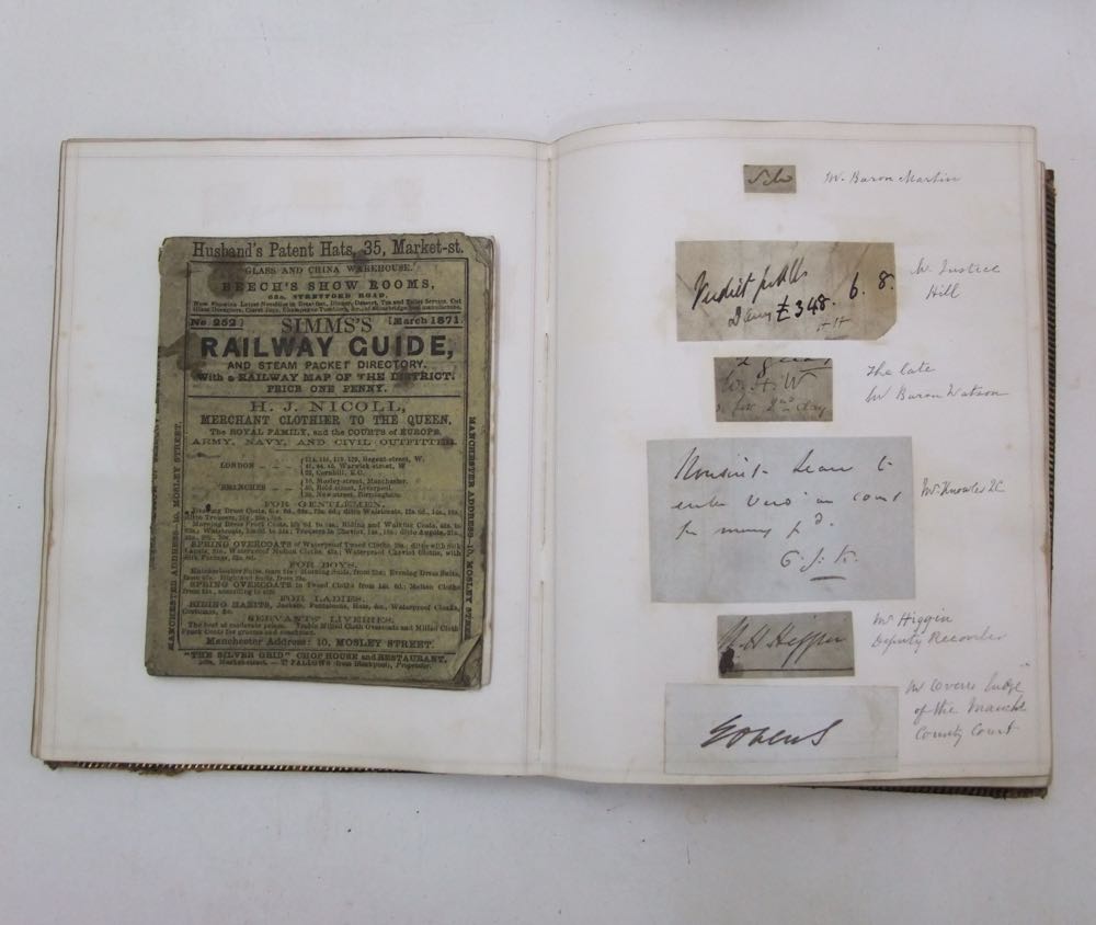 Two 19th century albums containing a quantity of newspaper clippings and other ephemera mainly - Image 3 of 3