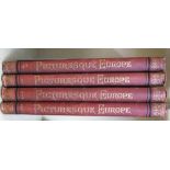 A Picturesque Europe (4 volumes) published by Cassell, Petter & Galpin, London with red cloth