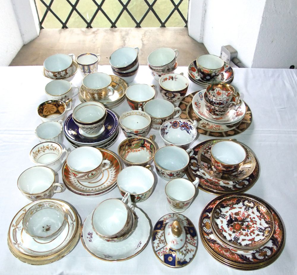 A reference collection of late 18th and early 19th century tea wares of various designs and - Image 3 of 3