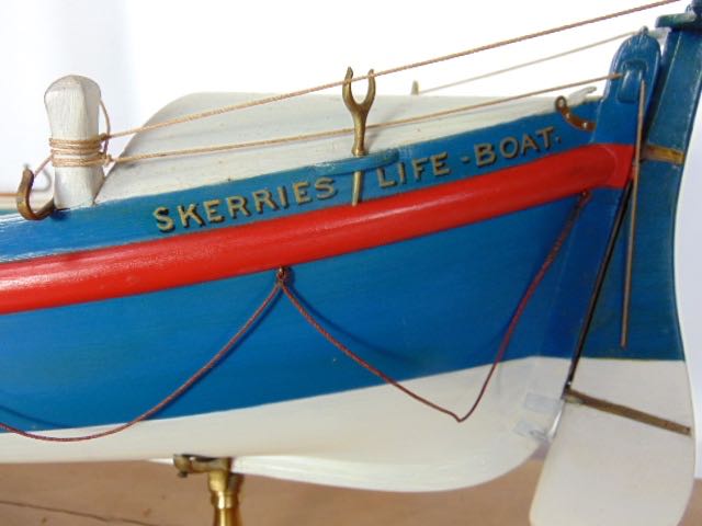 A fine 19th century scale presentation of the Skerries Life Boat - "The Lorna Platt" with engraved - Image 6 of 7