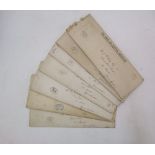 Seven envelopes containing late 19th century documentation relating to patents registered by Henry