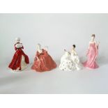 A Royal Doulton figure 'My Love' HN2339, a Royal Doulton Classics figure 'A Winter's Morn' and two