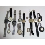 A collection of wrist watches to include a Movado Sport, a Rotary Automatic and others