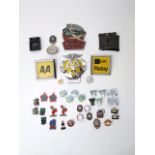 Thirty two vintage Butlins holiday camp enamelled lapel badges mainly from the 1960s period, a