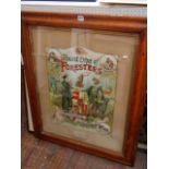 An early 20th century coloured lithograph relating to The Ancient Order of Foresters with