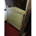 A 19th century three quarter size bedstead with good quality painted finish, with column support and