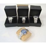 Four quartz wristwatches, all in presentation cases, by Amadeus (4).