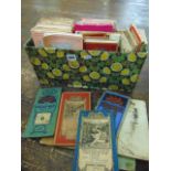 A box containing a collection of late 20th century and other mixed Ordnance Survey maps.