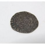 Charles the First silver half groat with oval shield