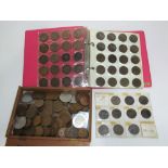 Mixed English coinage, mainly bronze from circa 1900 onwards together with a number of Elizabeth