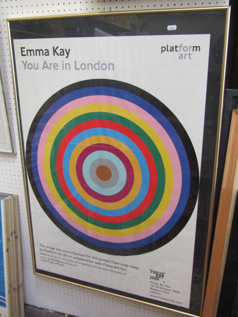 A coloured poster after Emma Kay for the Frieze Art Fair 2004, commissioned for the Tube map cover - Image 3 of 3
