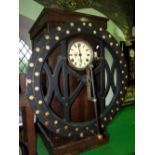 International Time Recoding Company clocking in clock, the square oak case with glass side viewing