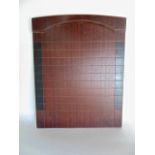 Mahogany shove ha'penny board, 49cm long