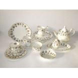 A quantity of Royal Albert Winsome pattern tea wares comprising, comport, three serving plates, a