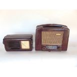 Vintage Bakelite Ekco U122 receiver radio; together with a further radio Radiomarelli model 9U65M (