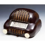 Sonorette vintage Bakelite radio in the form of a car grill, 22 cm wide