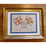 FA DICKSON KING'S AND REGIMENTAL COLOURS OF THE EAST SURREY REGIMENT (31st/70th) INCLUDING PRINCIPAL