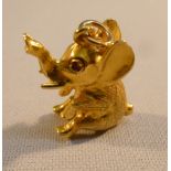 9ct GOLD ELEPHANT PENDANT (4.7g)