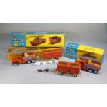 CORGI TOYS MAJOR No. 12 GIFT SET CHIPPERFIELD'S CIRCUS CRANE TRUCK AND CAGE, BOXED, AND CORGI TOYS