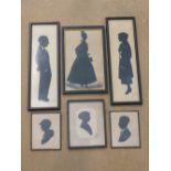 PAIR OF FULL-LENGTH SILHOUETTES OF A YOUNG MAN AND WOMAN, BY PEGGY NEWALL, 1936 (33.7 cm x 9.8