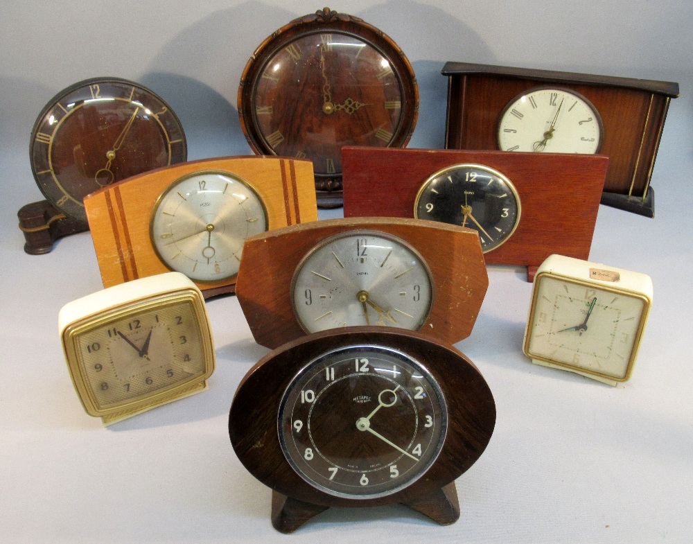 FOUR SMITH'S 1940's/50's ELECTRONIC TIMEPIECES, TWO SMITH'S SECTRIC ALARM CLOCKS IN CREAM BAKELITE