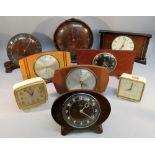 FOUR SMITH'S 1940's/50's ELECTRONIC TIMEPIECES, TWO SMITH'S SECTRIC ALARM CLOCKS IN CREAM BAKELITE