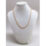 A 9ct GOLD ROPE TWIST CHAIN NECKLACE (4g)