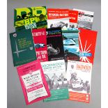 1960's MOTOR RACING PROGRAMMES FROM SILVERSTONE, BRANDS HATCH AND GOODWOOD TOGETHER WITH 1970's/