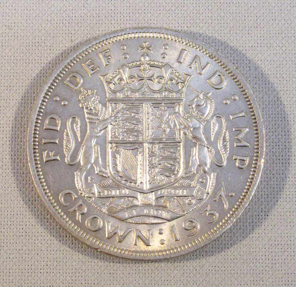 A GEORGE VI 1937 SILVER CROWN - Image 2 of 2