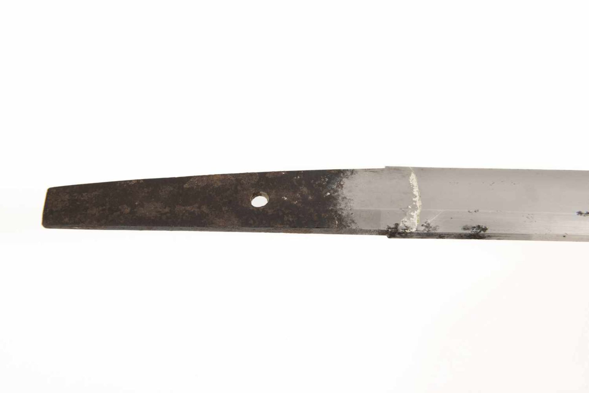 Daishô, consisting of a: Katana, nagasa 63 cm. Mei, "Bishû Osafune Tadamitsu", Dated 1489. Nakago - Image 5 of 7
