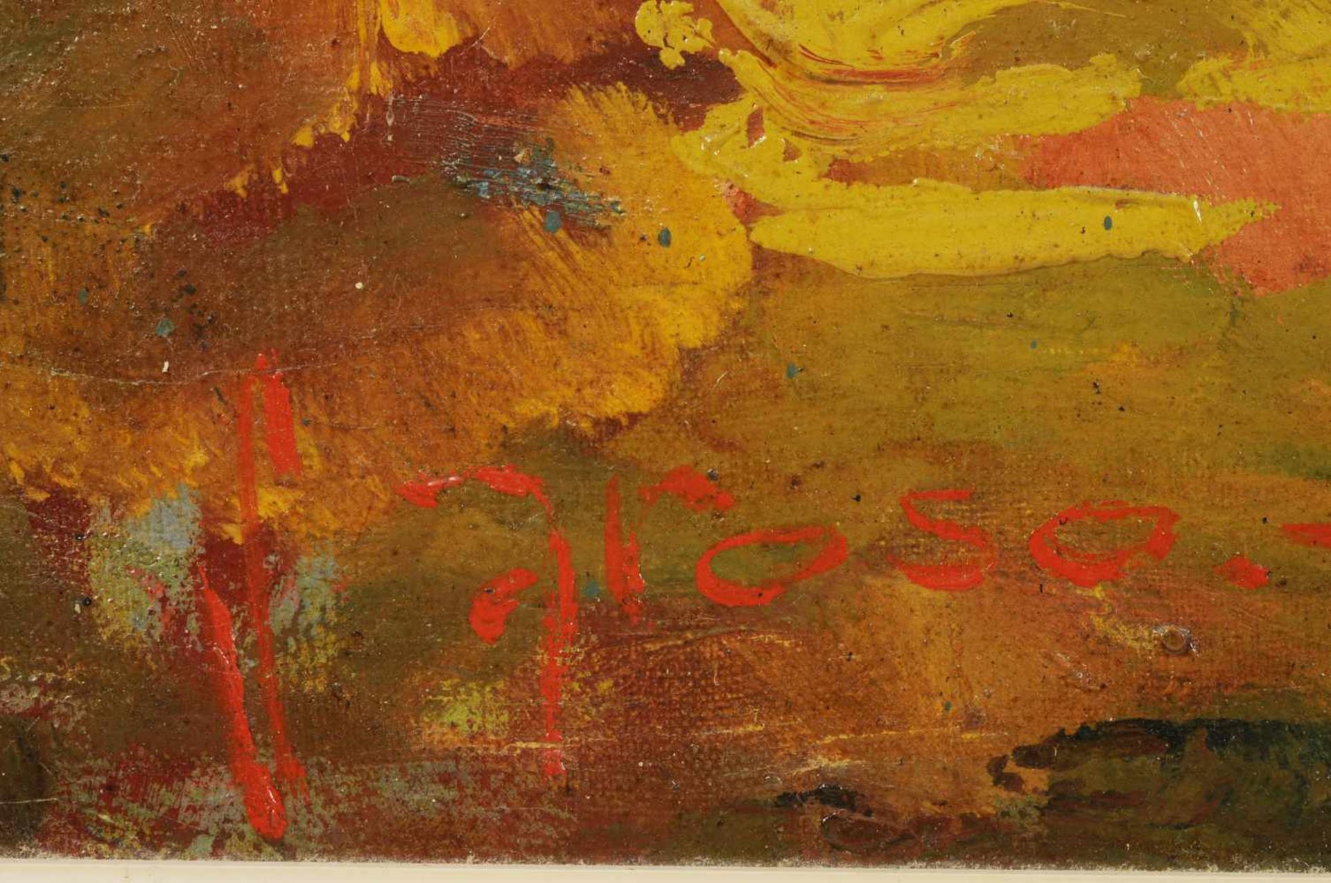 Saroso, 'Dancer', signed lower left, canvas. 115 x 77 cm. Provenance: Christies Amsterdam 19-10-'94, - Image 3 of 4
