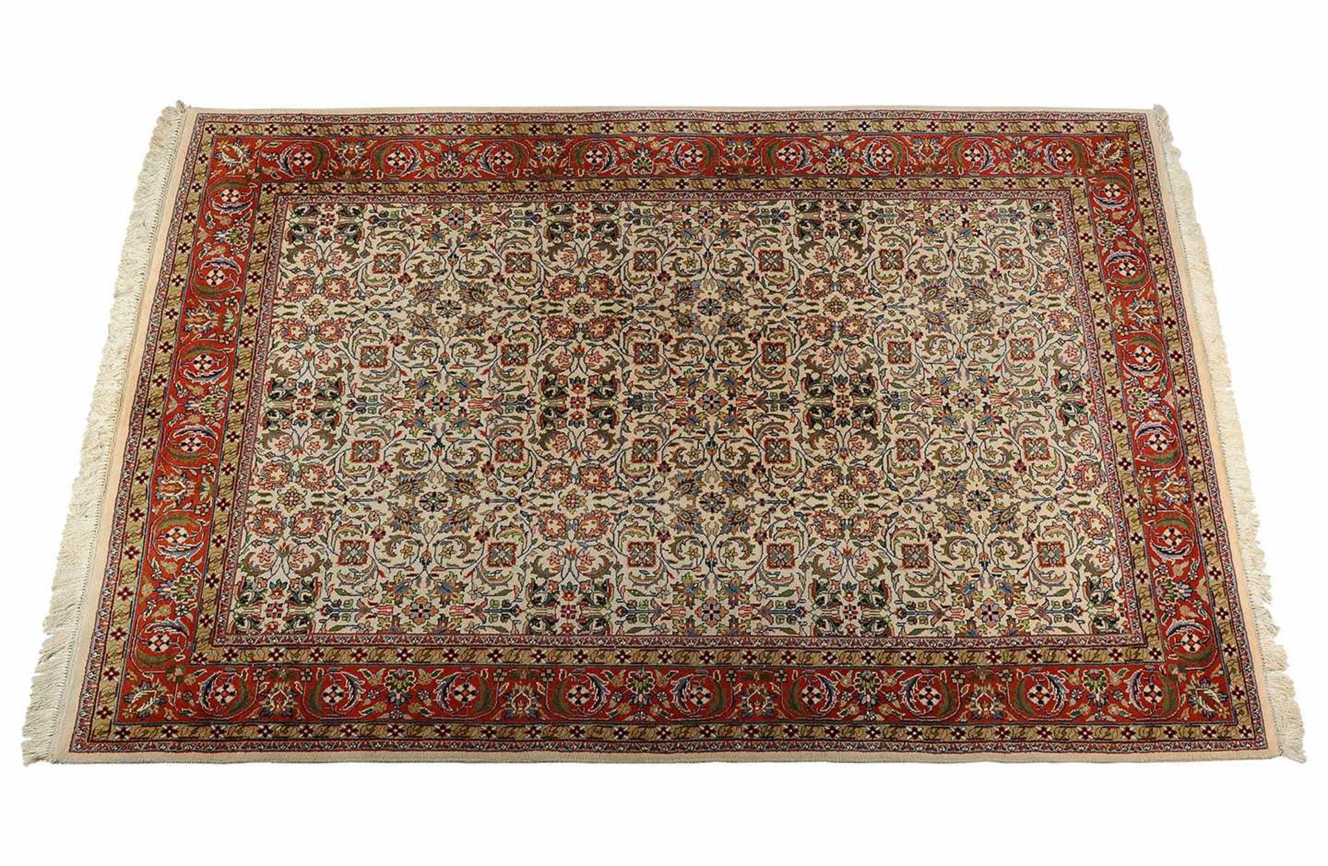 Perzisch handgeknoopt tapijt Kashan. Iran. Afm. 290 x 201 cm.