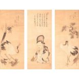 Chikanobu Japan, Kano-Schule, Edo-Zeit (1603-1868) Jurôjin mit Kranichen Japan, Kano-Schule, Edo-