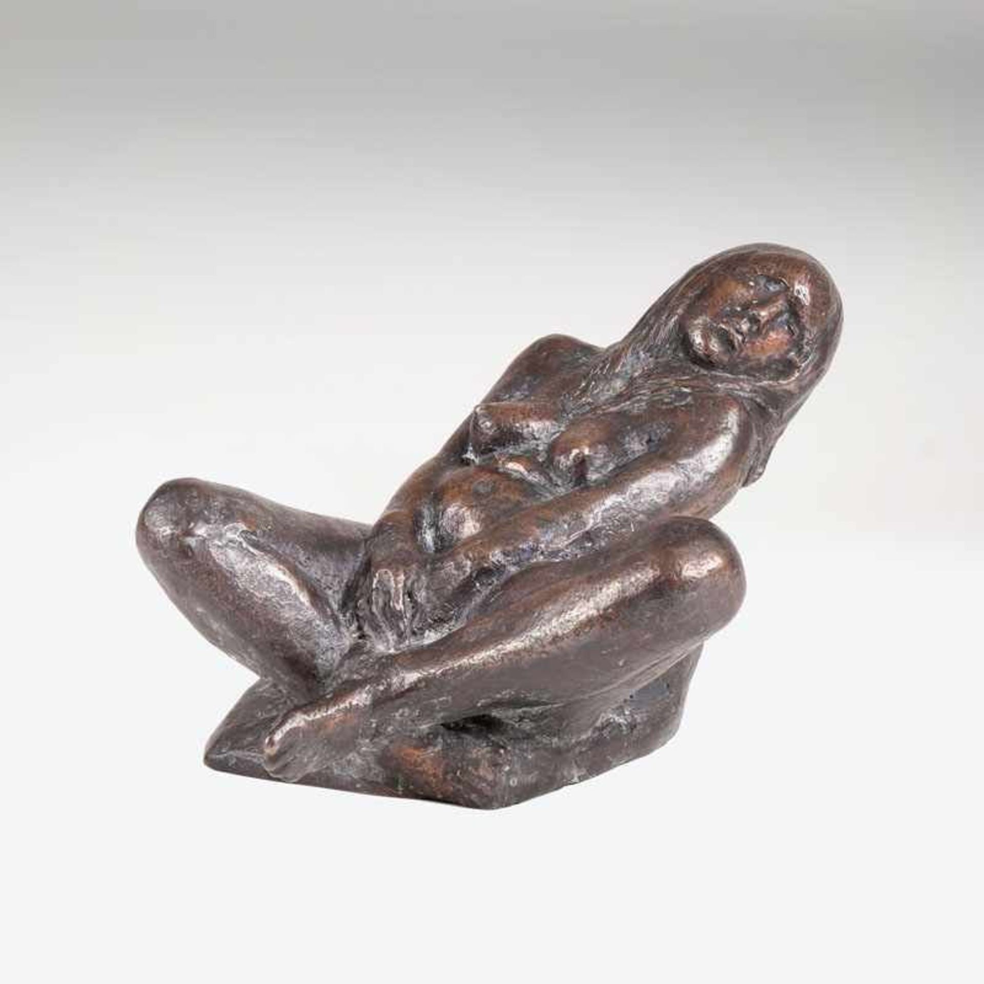 Waldemar Grzimek (Rastenburg 1918 - Berlin 1984) Ausdrucksstarke Bronze-Skulptur 'Badende' Um
