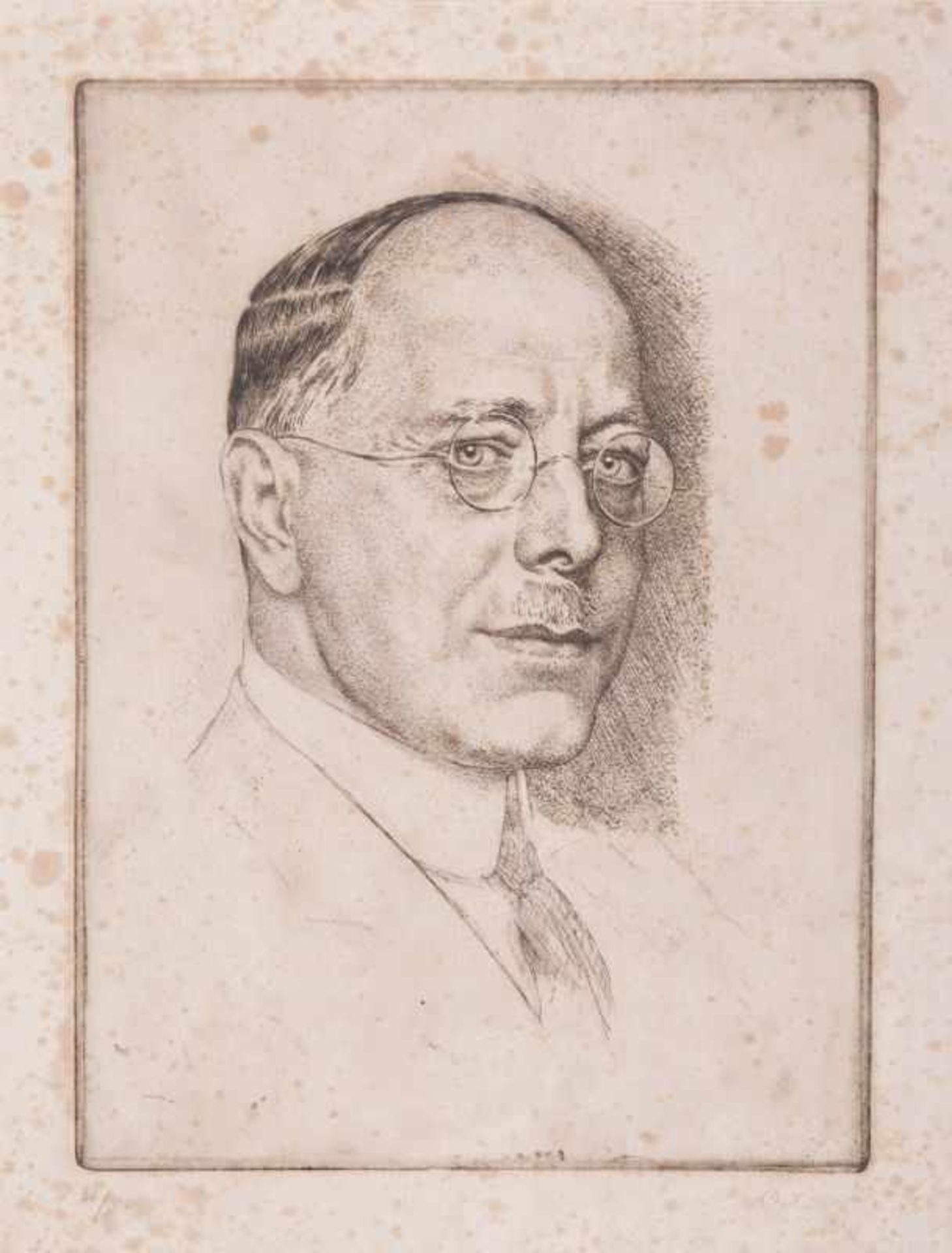 Emil Orlik (Prag 1870 - Berlin 1932) Professor Sauerbruch Radierung, 25 x 18 cm, r. u. mit Bleistift