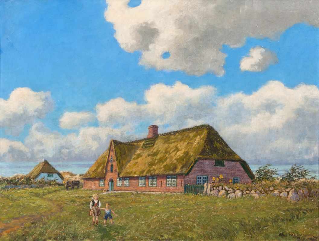 Alfred Paulmann (Barmen 1884 - Westerland/Sylt 1964) Das Haus des Lorenz Pieter de Haan in