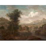 Adriaen Frans Boudewijns (Brüssel 1644 - Brüssel 1711), Umkreis Landschaft mit Fernblick Öl/Lw.,