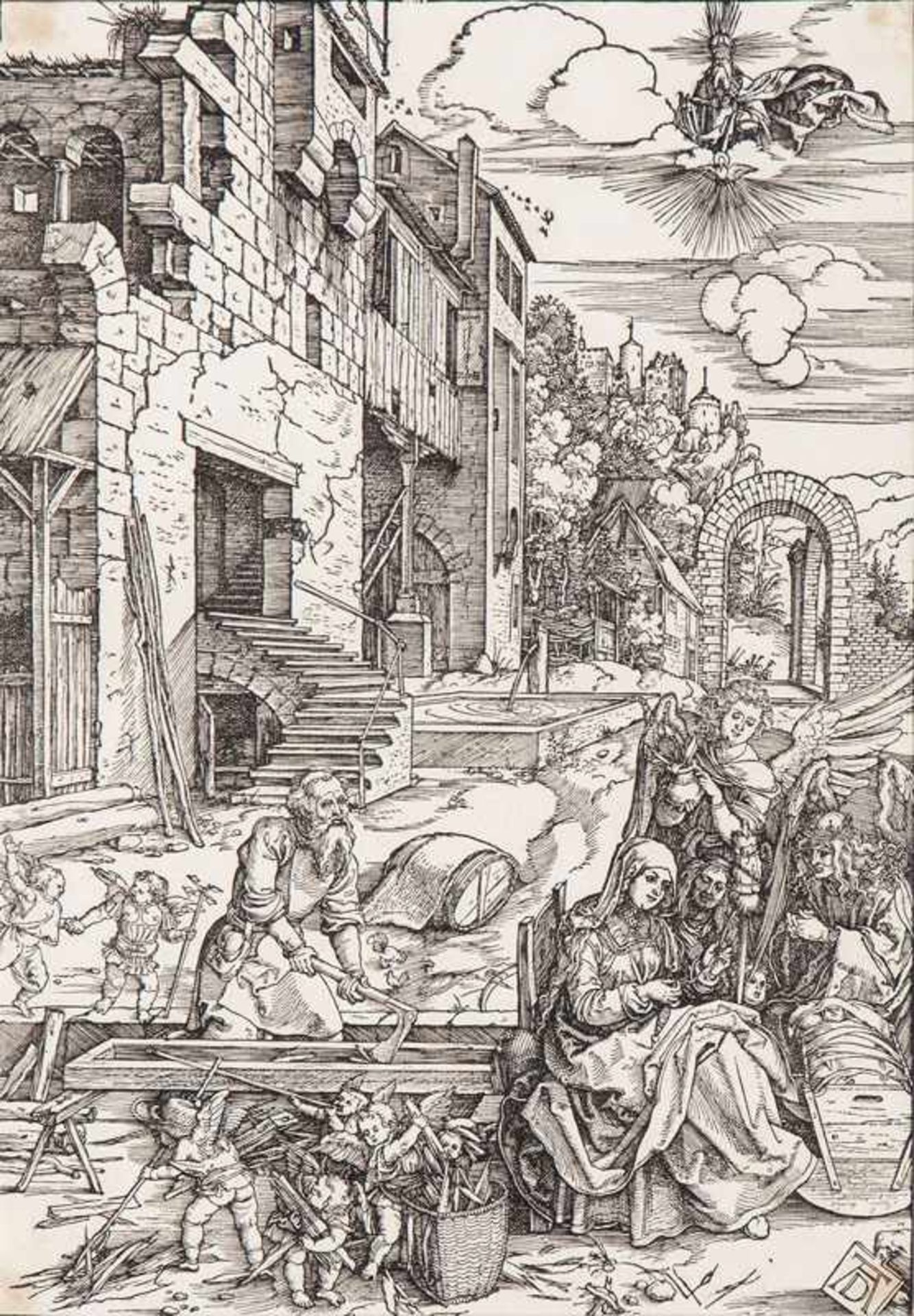 Albrecht Dürer (Nürnberg 1471 - Nürnberg 1528) Aufenthalt in Ägypten Um 1502, Holzschnitt, 30 x 21