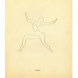 PABLO PICASSO - Bal Olympic: Vrai bal sportif costume (Programme) [Picasso *one original lithogra...