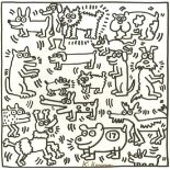 KEITH HARING - Seventeen Dogs