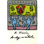 KEITH HARING & ANDY WARHOL - Andy Mouse II, Homage to Warhol