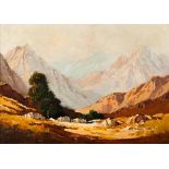 Titta Fasciotti (South African 1927-1993) A SCENE OF THE SWARTBERG signed oil on board 34 by 49cm