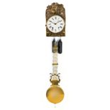 A FRENCH MORBIER WALL CLOCK, CIRCA 1950 BUYERS ARE ADVISED THAT A SERVICE IS RECOMMENDED FOR
