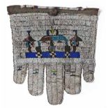AN NDEBELE JOCOLO, SECOND HALF 20TH CENTURY first wife, the leather backing applied with beadwork