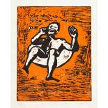 Manfred Zylla (South African 1939-) WHY DON'T YOU JOIN ME silkscreen, signed, dated 003, numbered