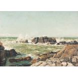 Cecil Thornley Stewart (South African 1881-1967) SEASCAPE Signed oil on board 65 by 90cm