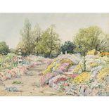 Theresa Sylvester Stannard (British 1898-1947) ENGLISH COUNTRY GARDEN signed watercolour on paper 26