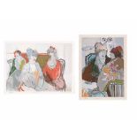 Itzchak Tarkay (Israeli 1935-2012) MEMORIES III and MEMORIES IV, two serigraphs printed in