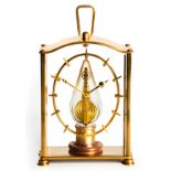 A JAEGER-LE COULTRE SKELETON/LANTERN TABLE CLOCK, CIRCA 1950s BUYERS ARE ADVISED THAT A SERVICE IS