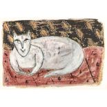 Nina Romm (South African 1949-) CAT signed and dated '95 mixed media 51,5 by 77cm